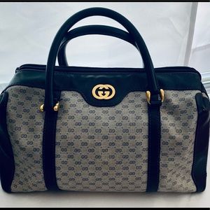 Authentic Vintage Gucci Boston Handbag